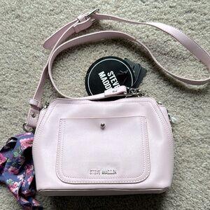 NWT Steve Madden pink boxford shoulder bag